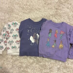 3 pack Disney Sweatshirts